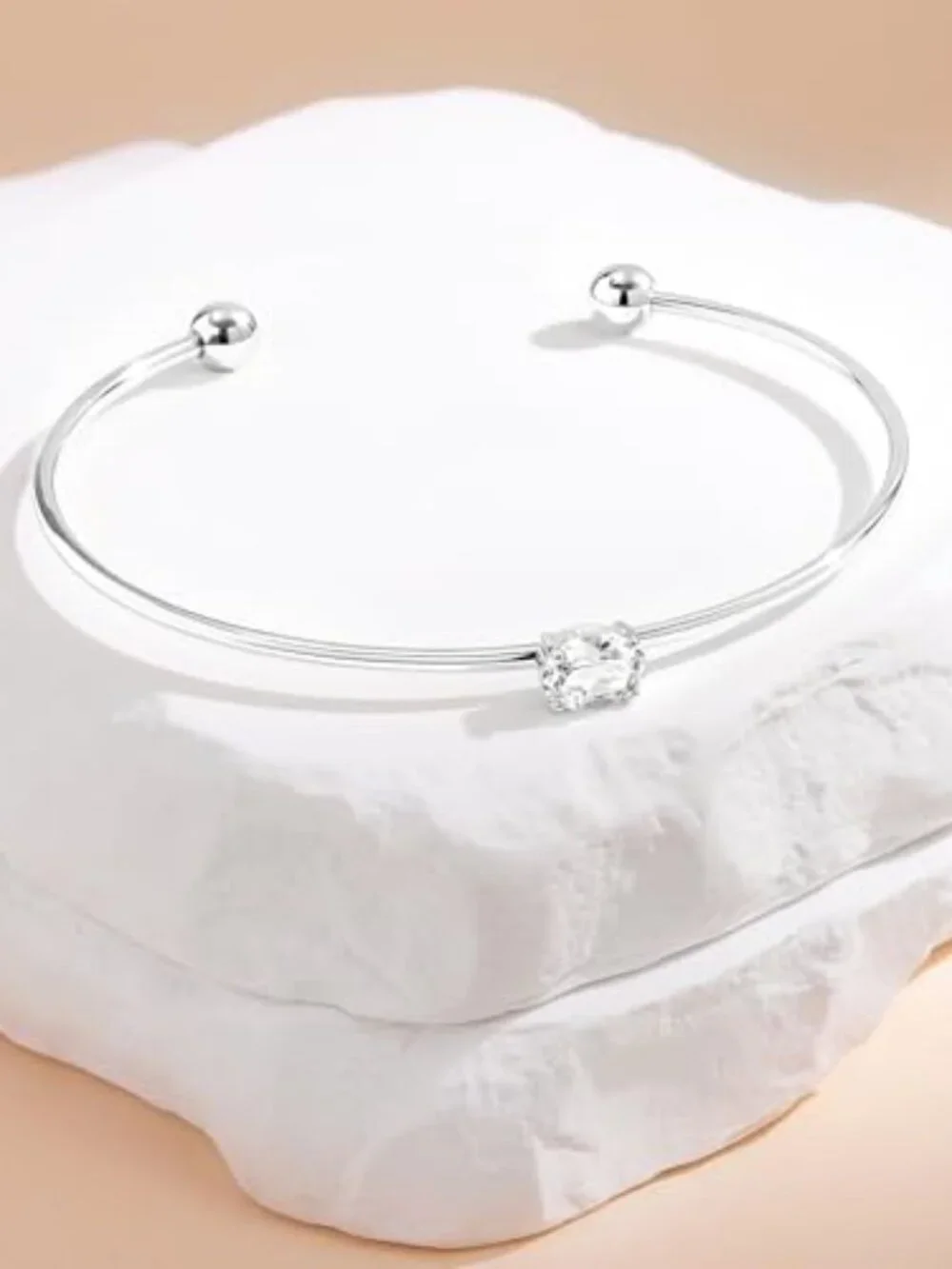 New - Gold Cuff‎ Bangle for Women, Dainty 14K Gold Plated Bracelet Non Tarnish
